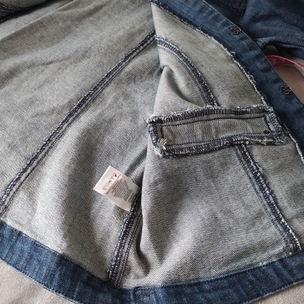 Joan Rivers Pearl & Crystal Trim Denim Jean Jacket XS - Picture 8 of 12